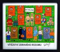 Vítězství zdravého rozumu - František R. Čech - signovaný umělecký tisk VIP 